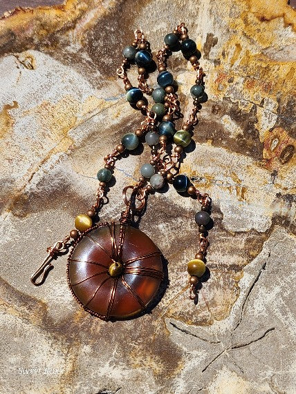 Carnelian Doughnut Medallion