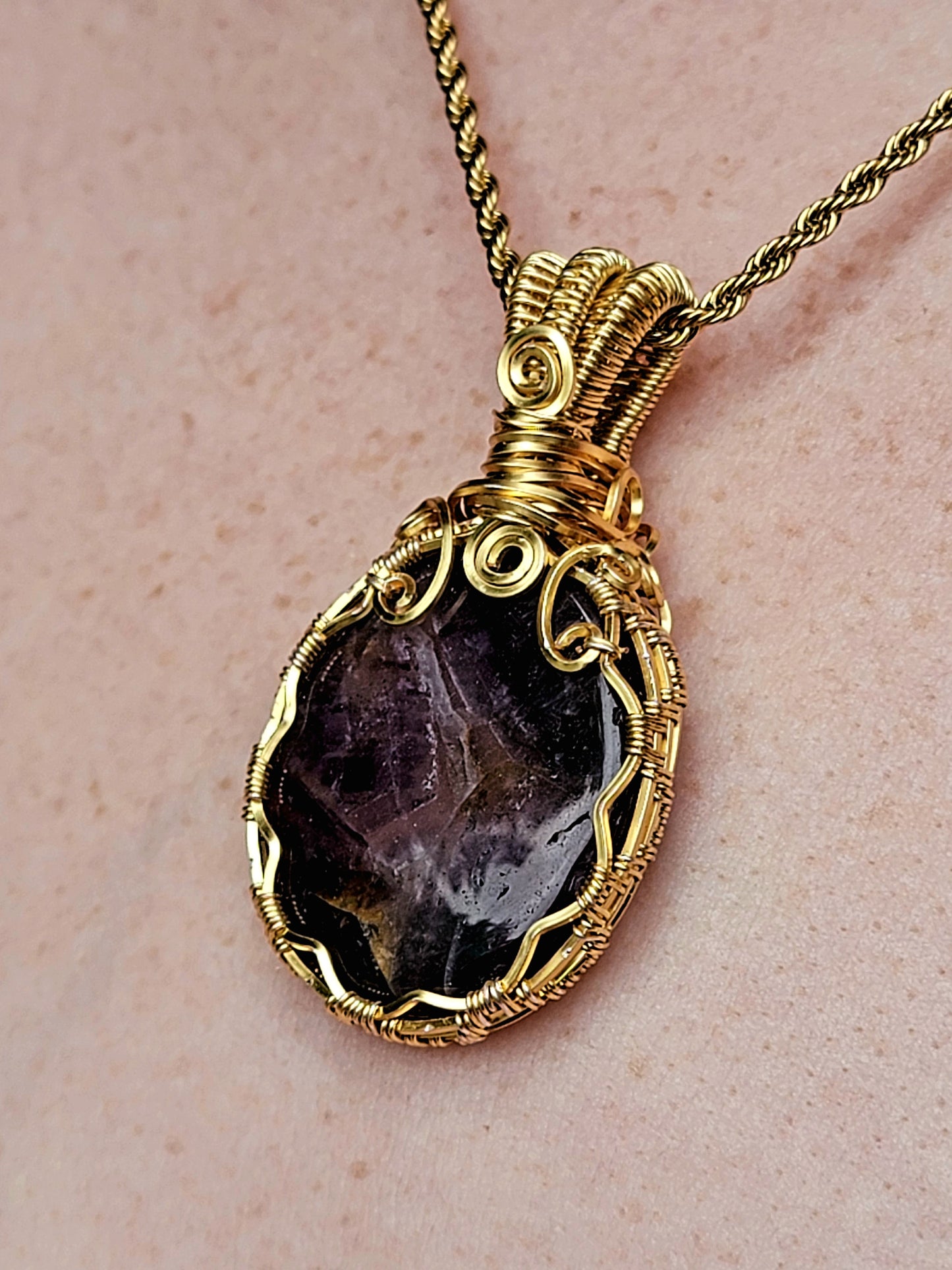 Sacred Seven Amethyst Pendant