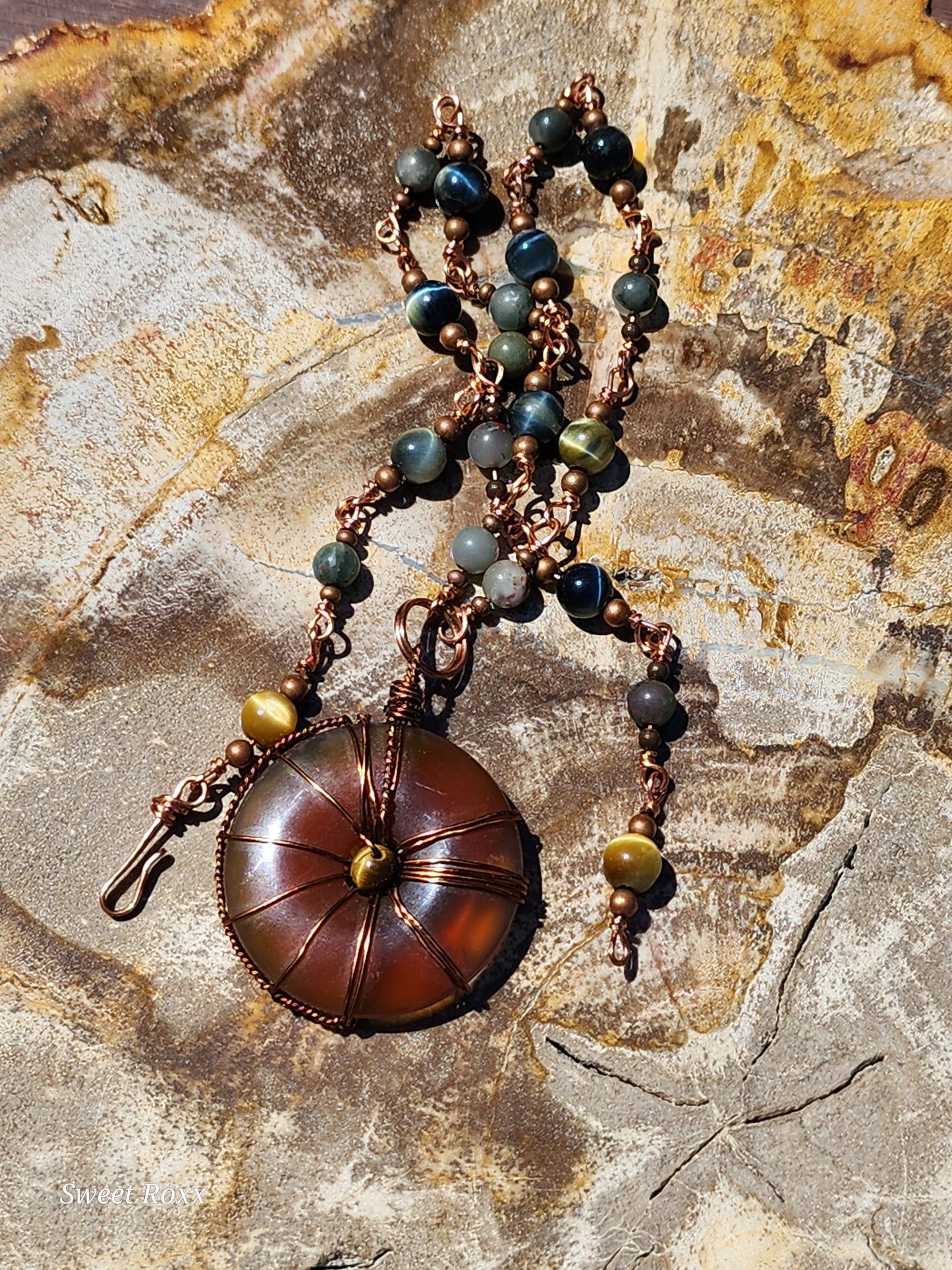 Carnelian Doughnut Medallion