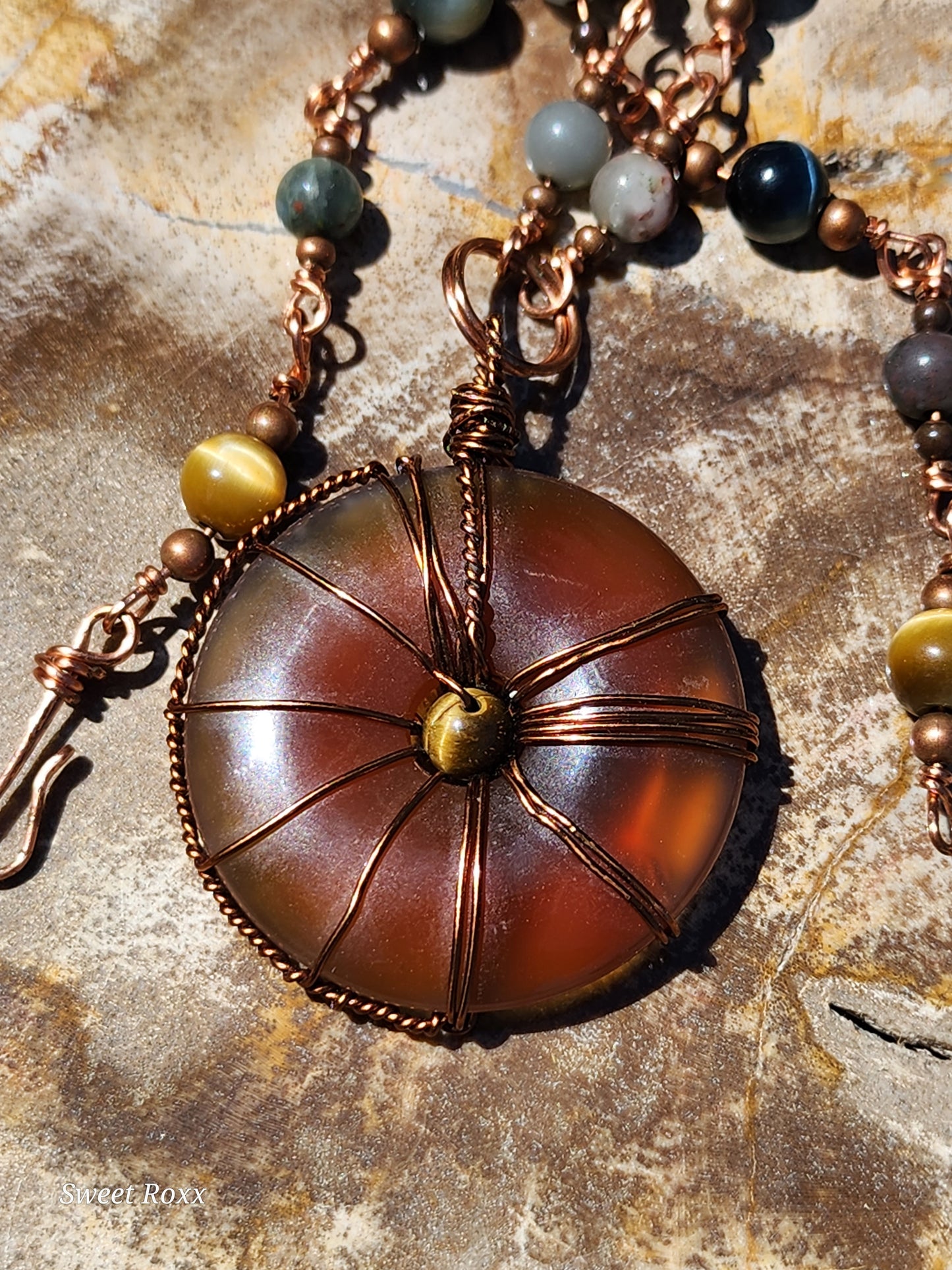Carnelian Doughnut Medallion