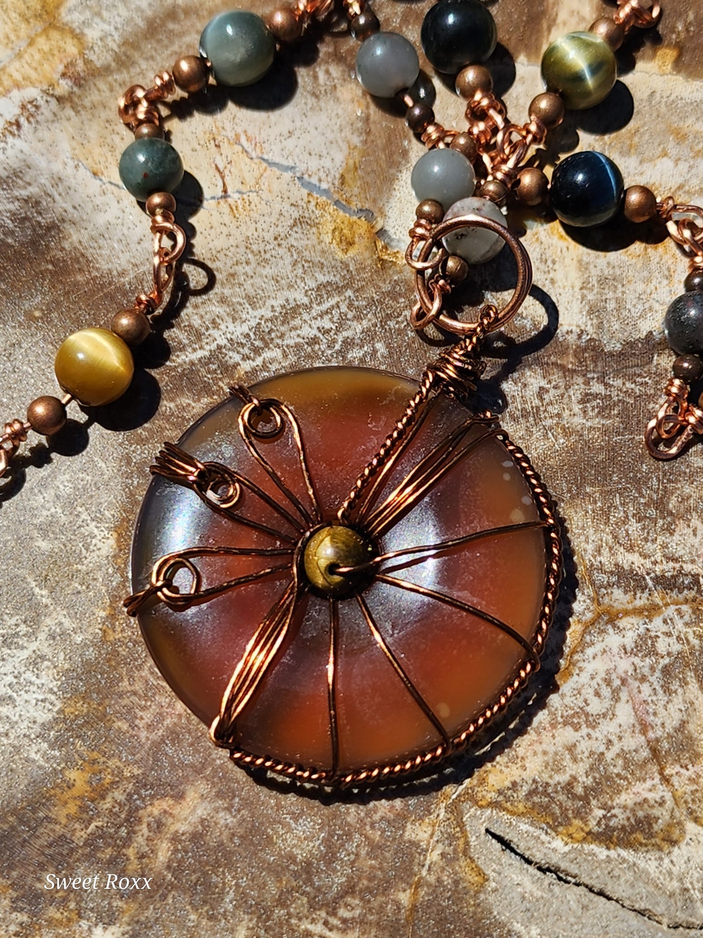 Carnelian Doughnut Medallion