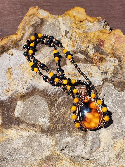 Halloween Agate Talisman