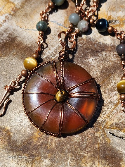 Carnelian Doughnut Medallion