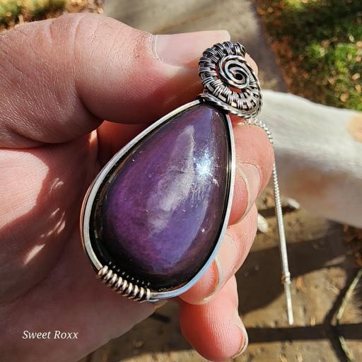 Rainbow Obsidian Wrapped in Vintage Sterling Silver