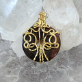 Red Tiger's Eye Donut Medallion