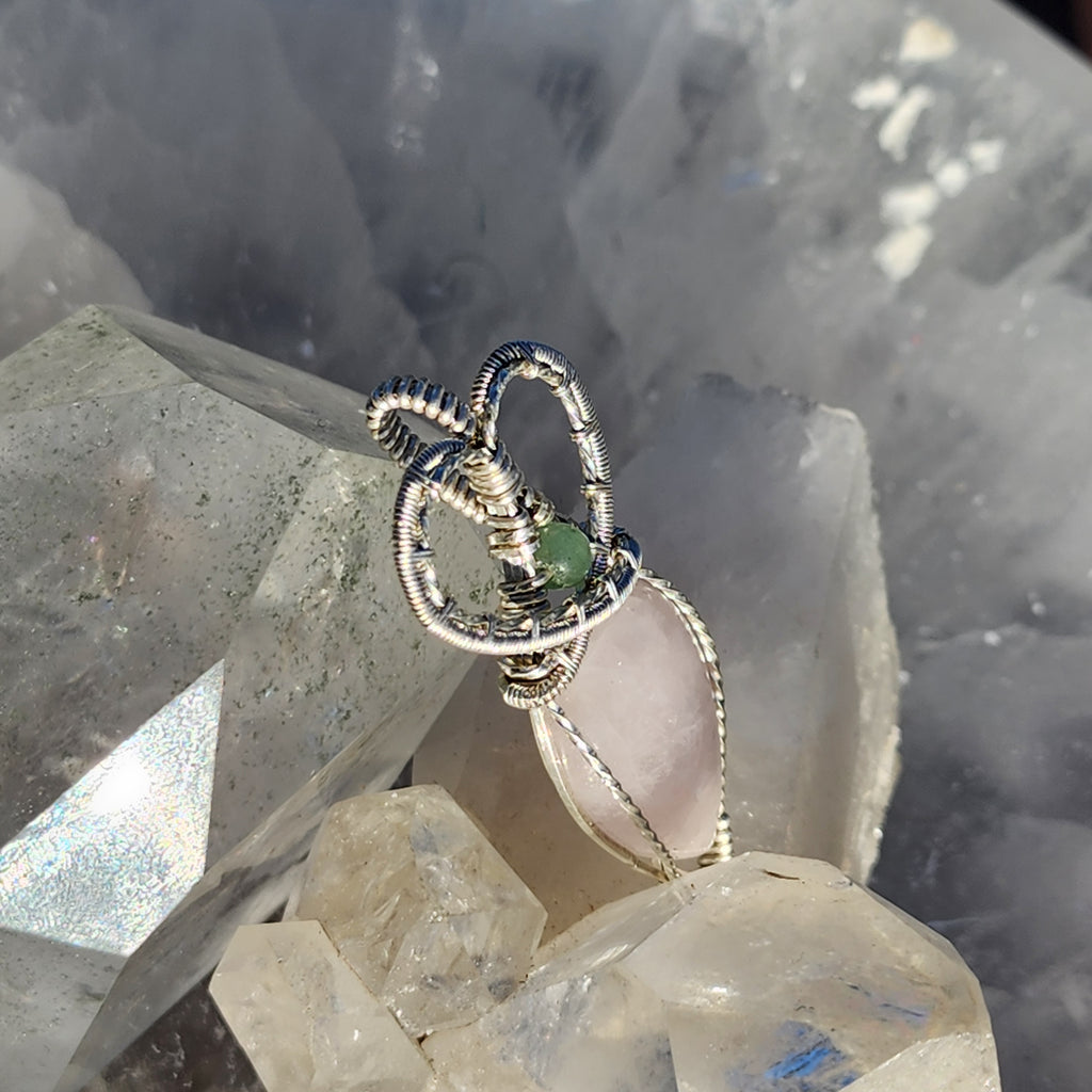 Rose Quartz Heart Pendant