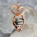 Rhodonite Heart Pendant