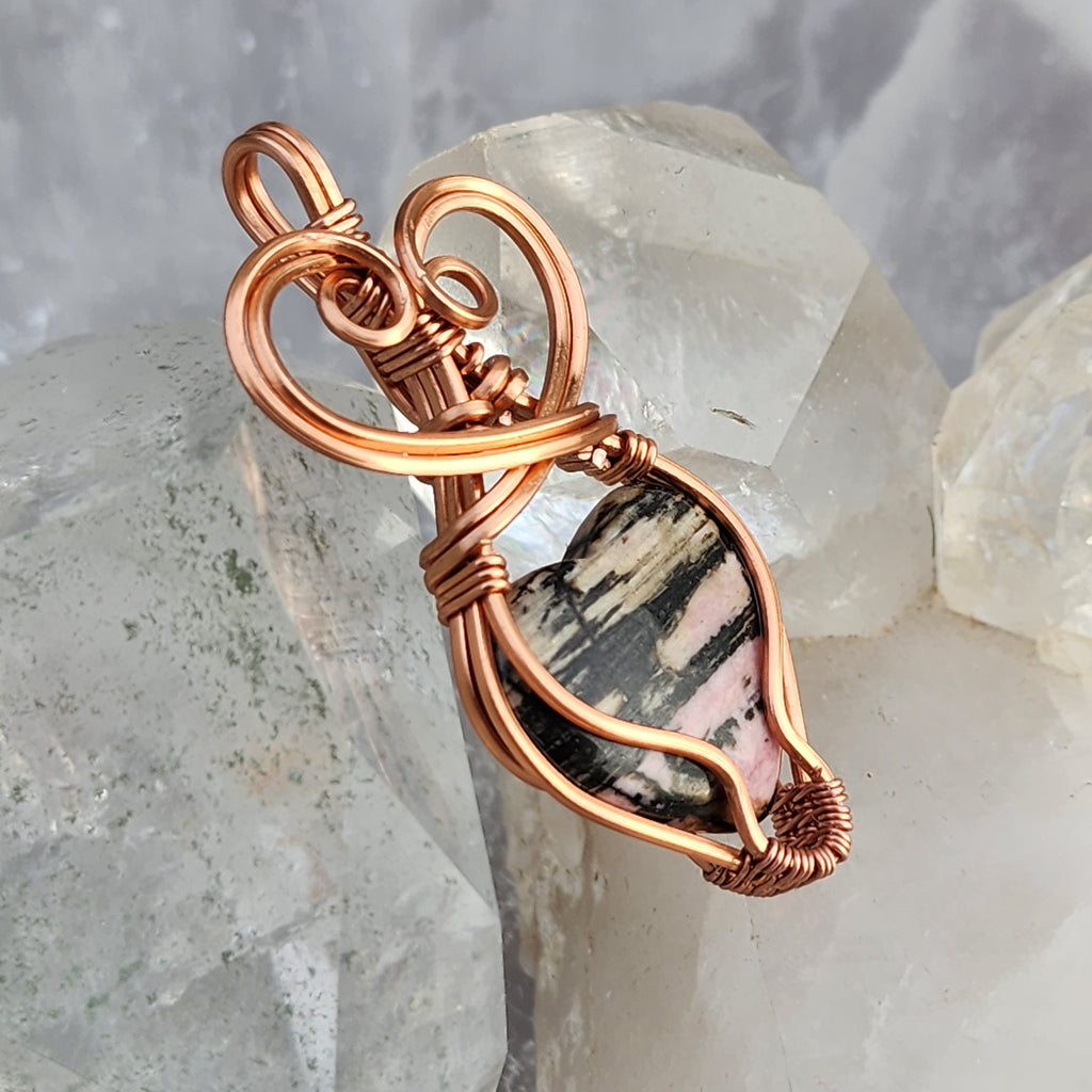 Rhodonite Heart Pendant