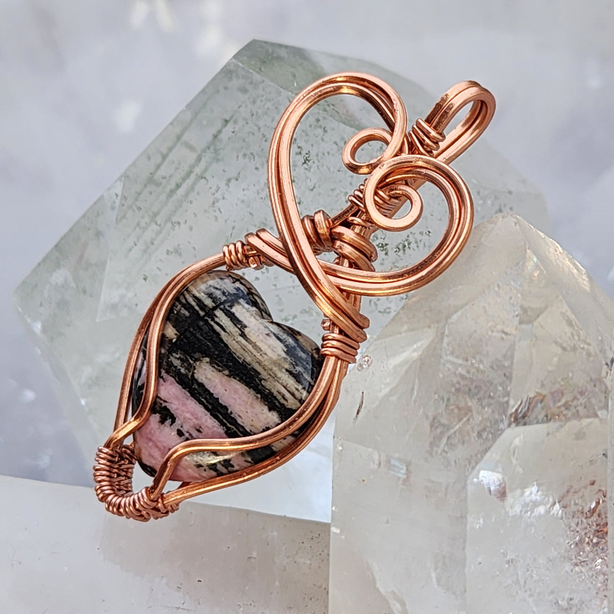 Rhodonite Heart Pendant
