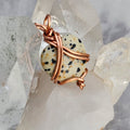 Dalmatian Stone Heart Pendant
