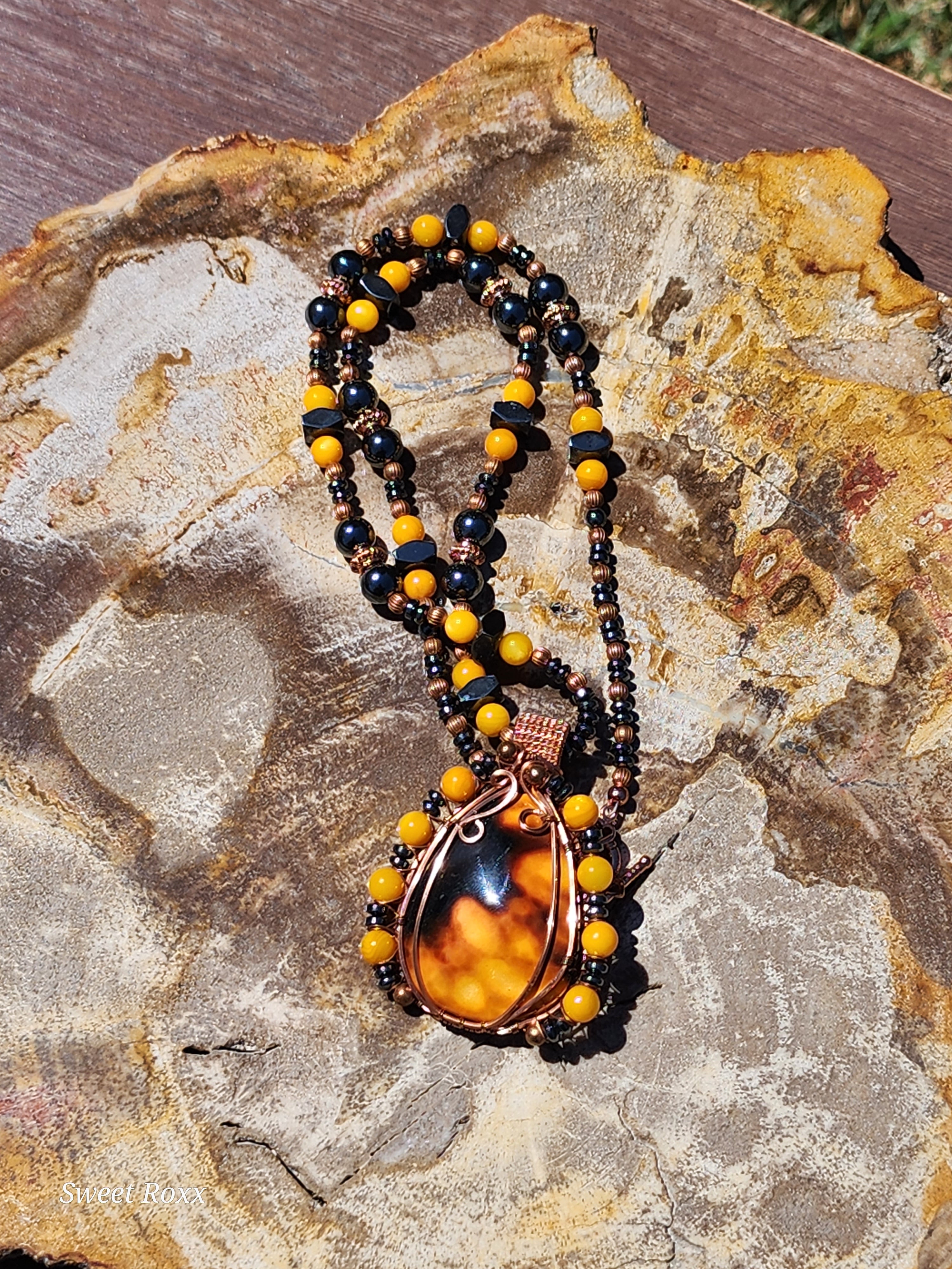 Halloween Agate Talisman