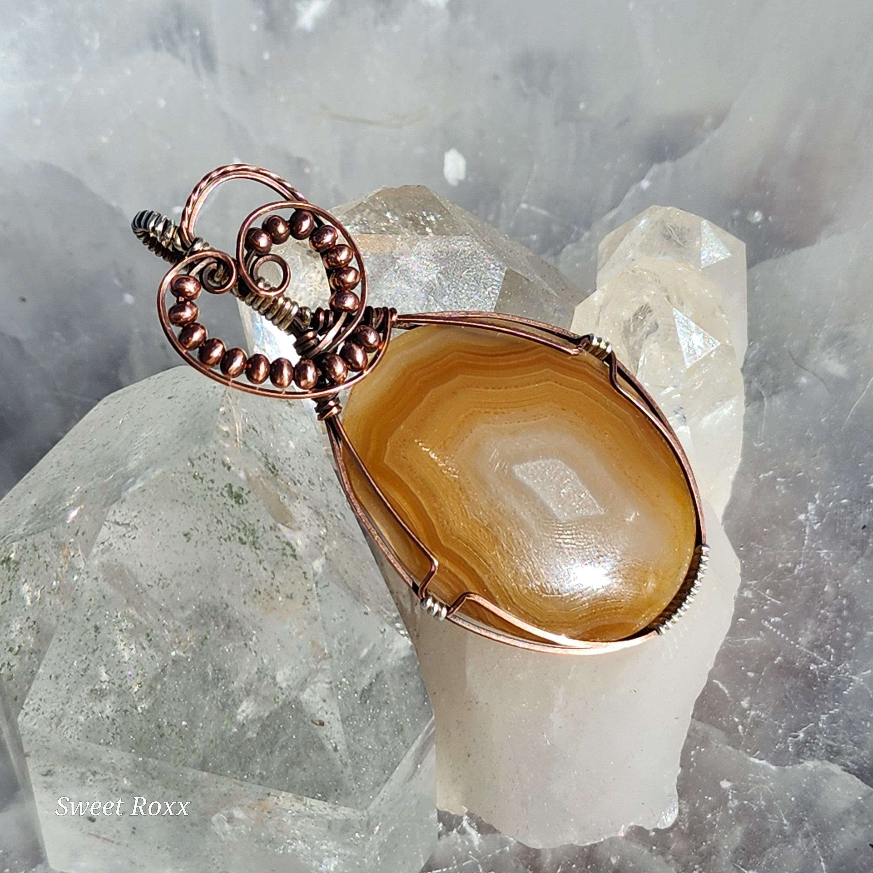 Banded Earth Agate Pendant