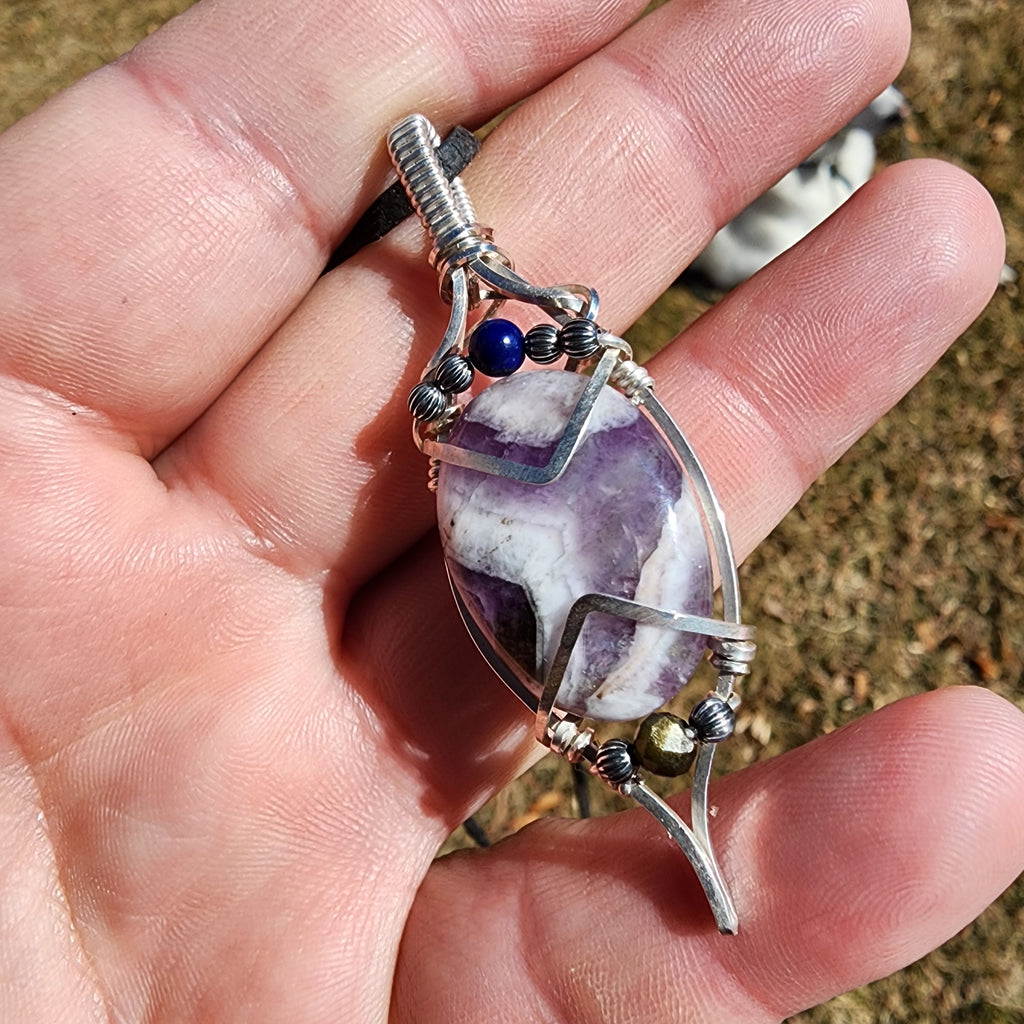 Chevron Amethyst in Sterling Silver