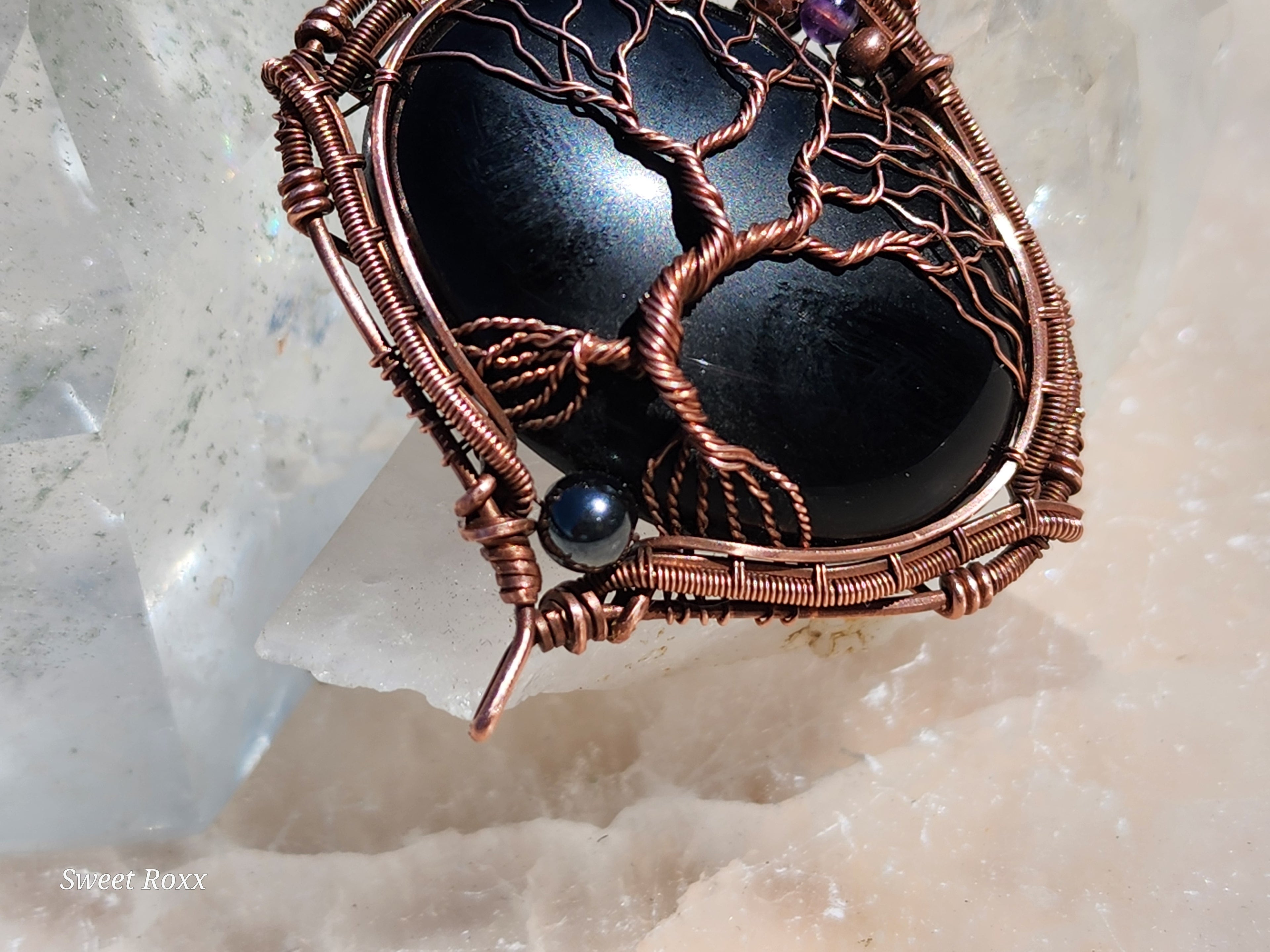 Obsidian Sovereignty Tree Talisman