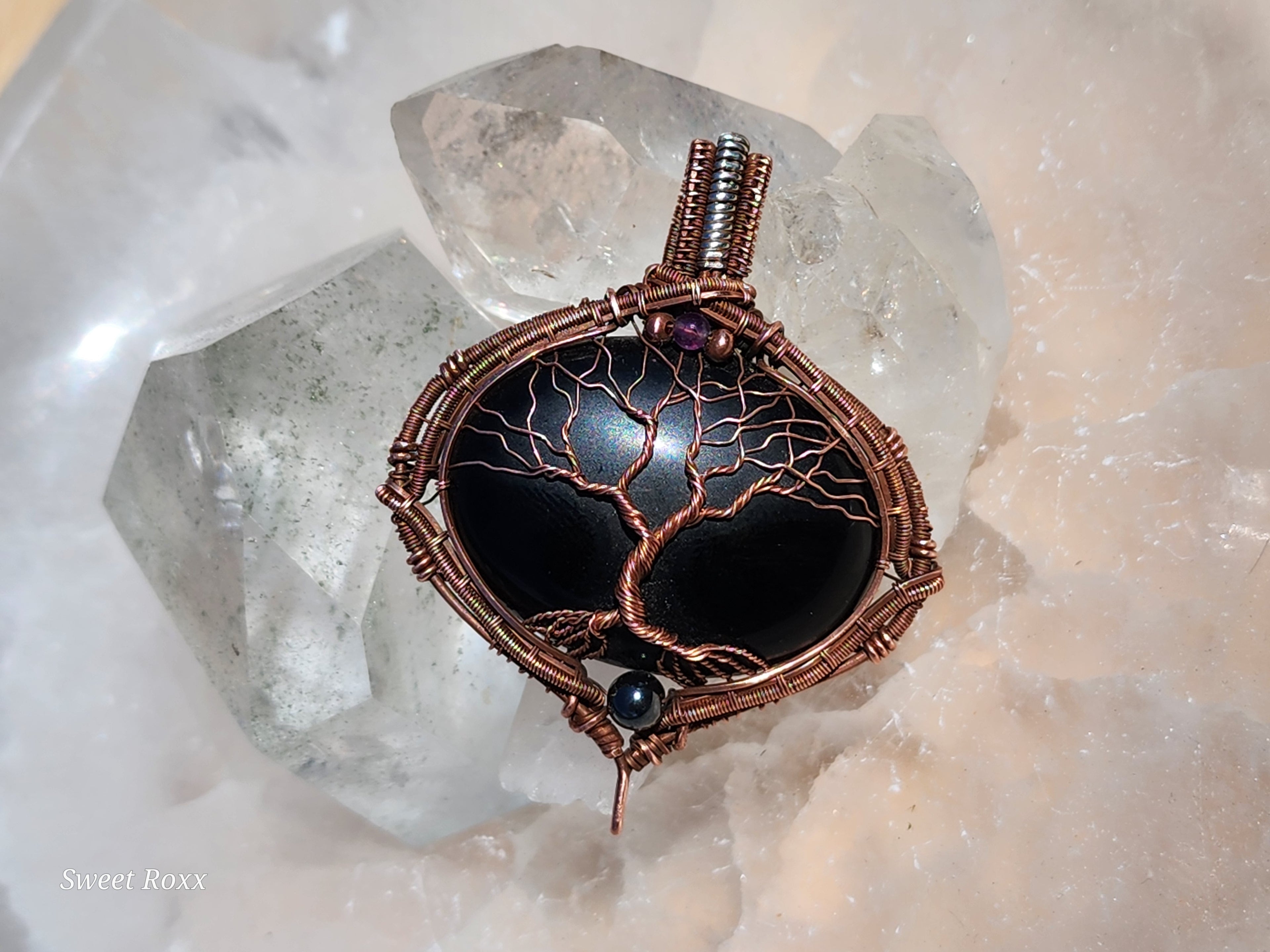 Obsidian Sovereignty Tree Talisman