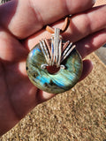 Labradorite Doughnut Medallion