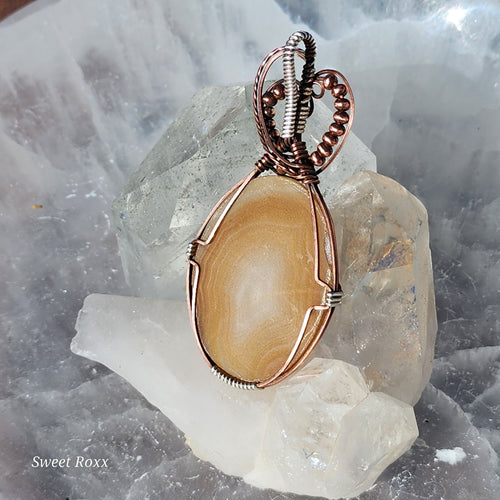 Banded Earth Agate Pendant