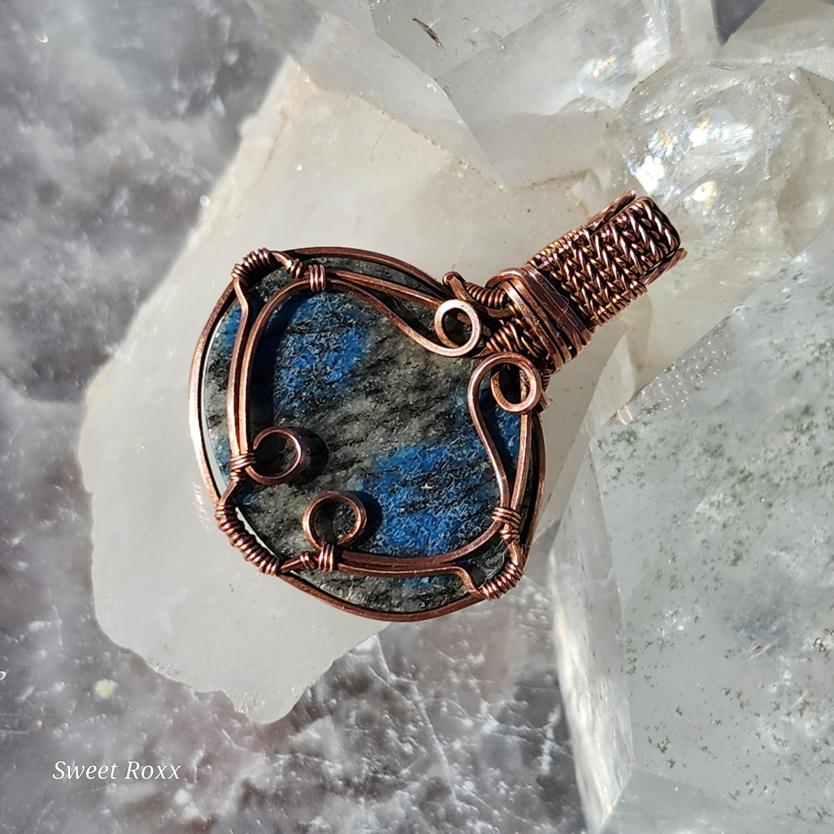 K2 Azurite Granite Pendant