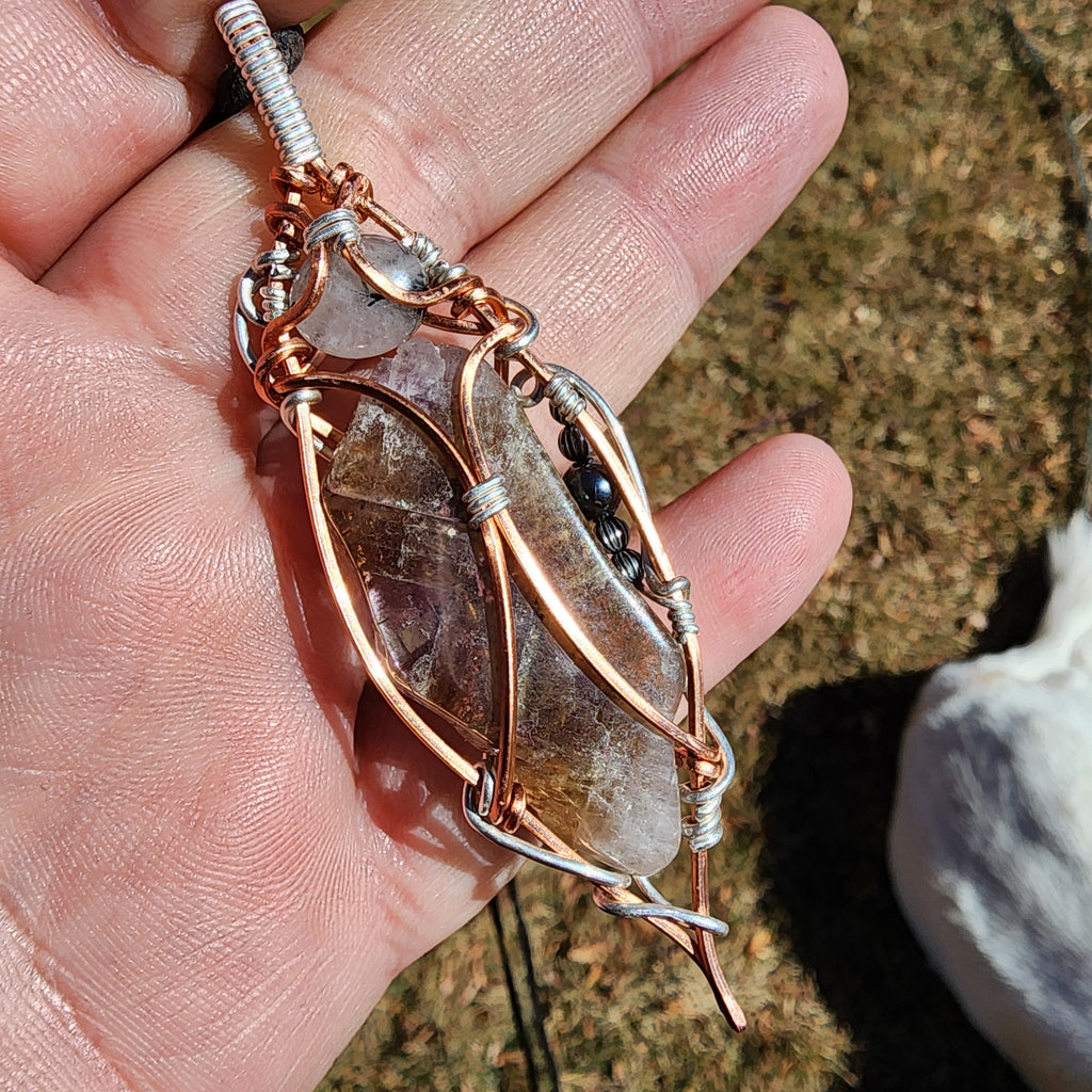 Sacred Seven Amethyst Pendant