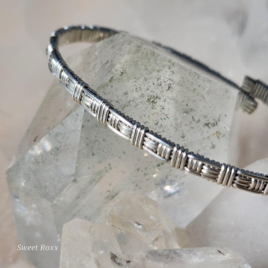Sterling Silver Hand Woven Adjustable Bracelet