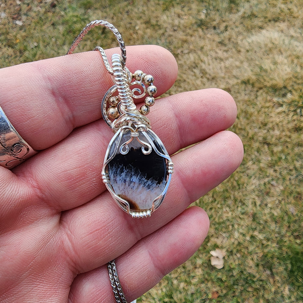 Black Agate Pendant