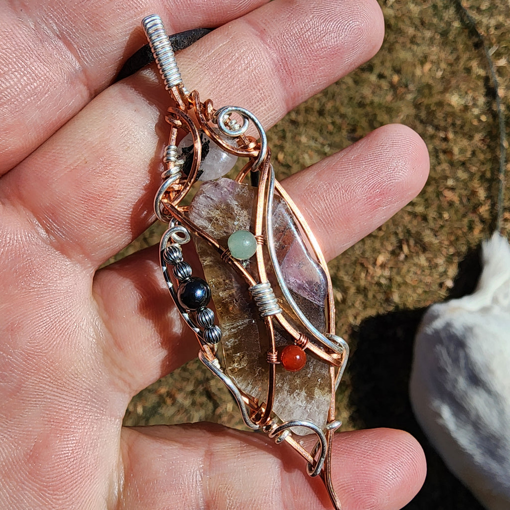 Sacred Seven Amethyst Pendant