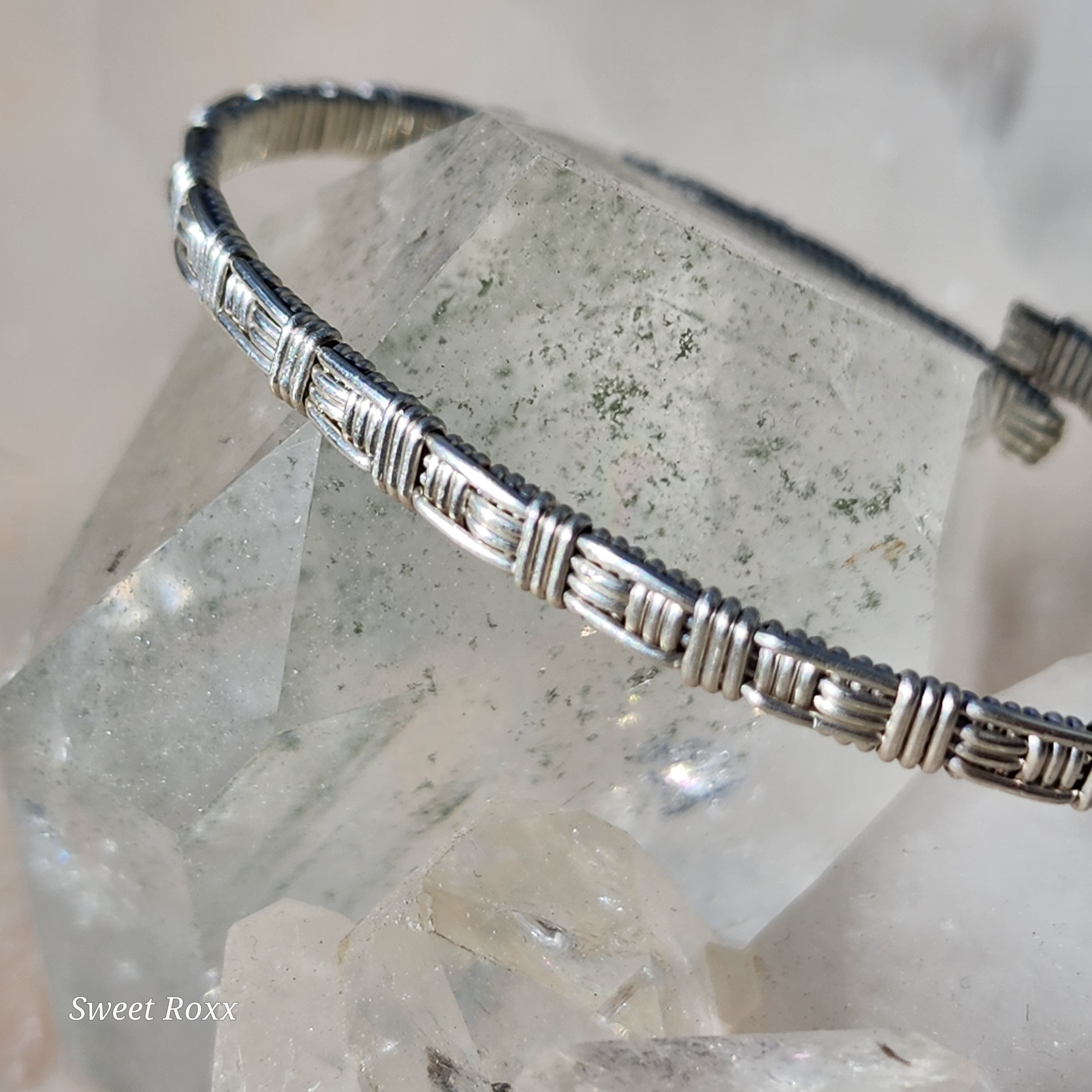 Sterling Silver Hand Woven Adjustable Bracelet
