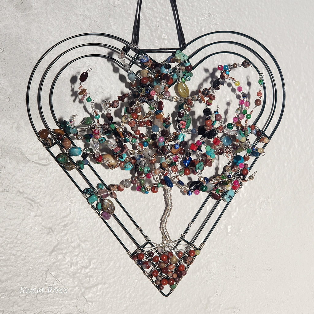 Hanging Heart Tree Charm - House Jewelry