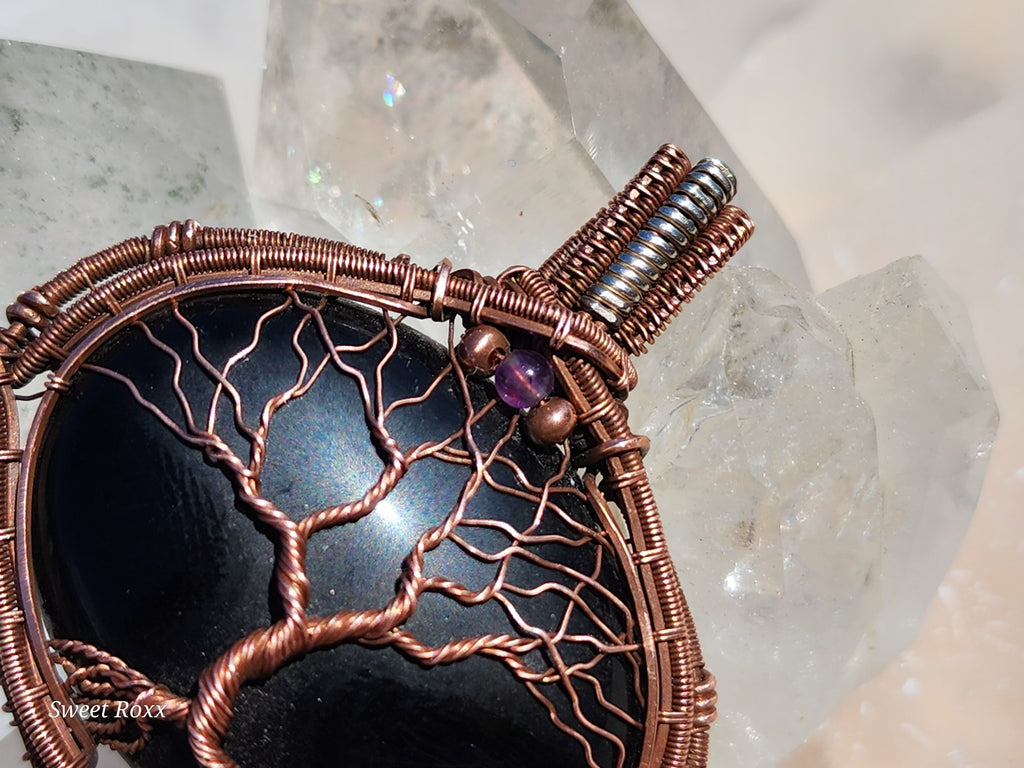 Obsidian Sovereignty Tree Talisman