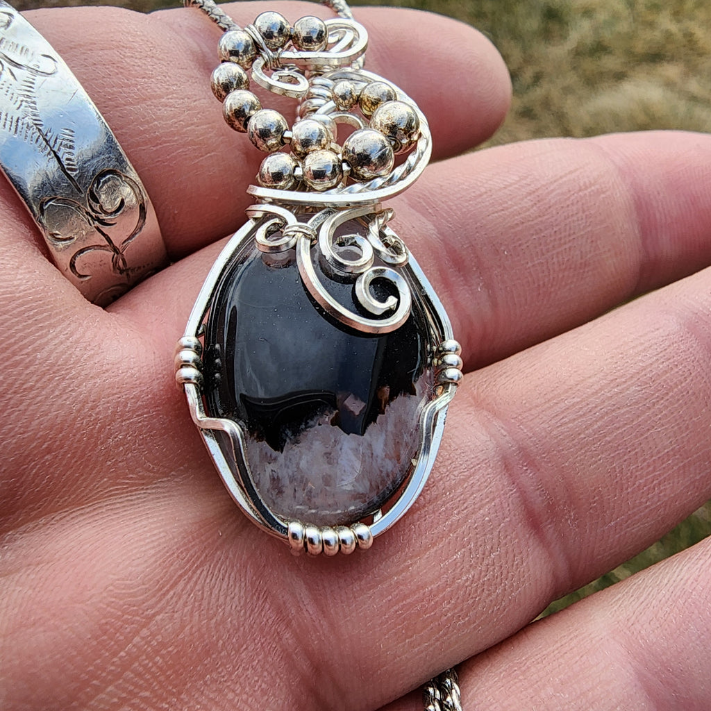 Black Agate Pendant