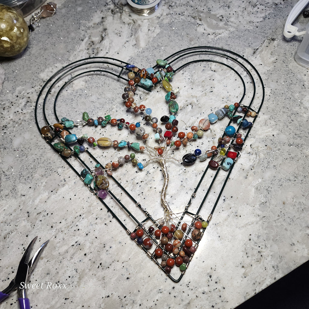 Hanging Heart Tree Charm - House Jewelry