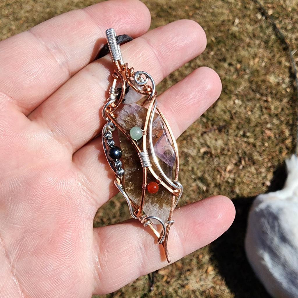 Sacred Seven Amethyst Pendant