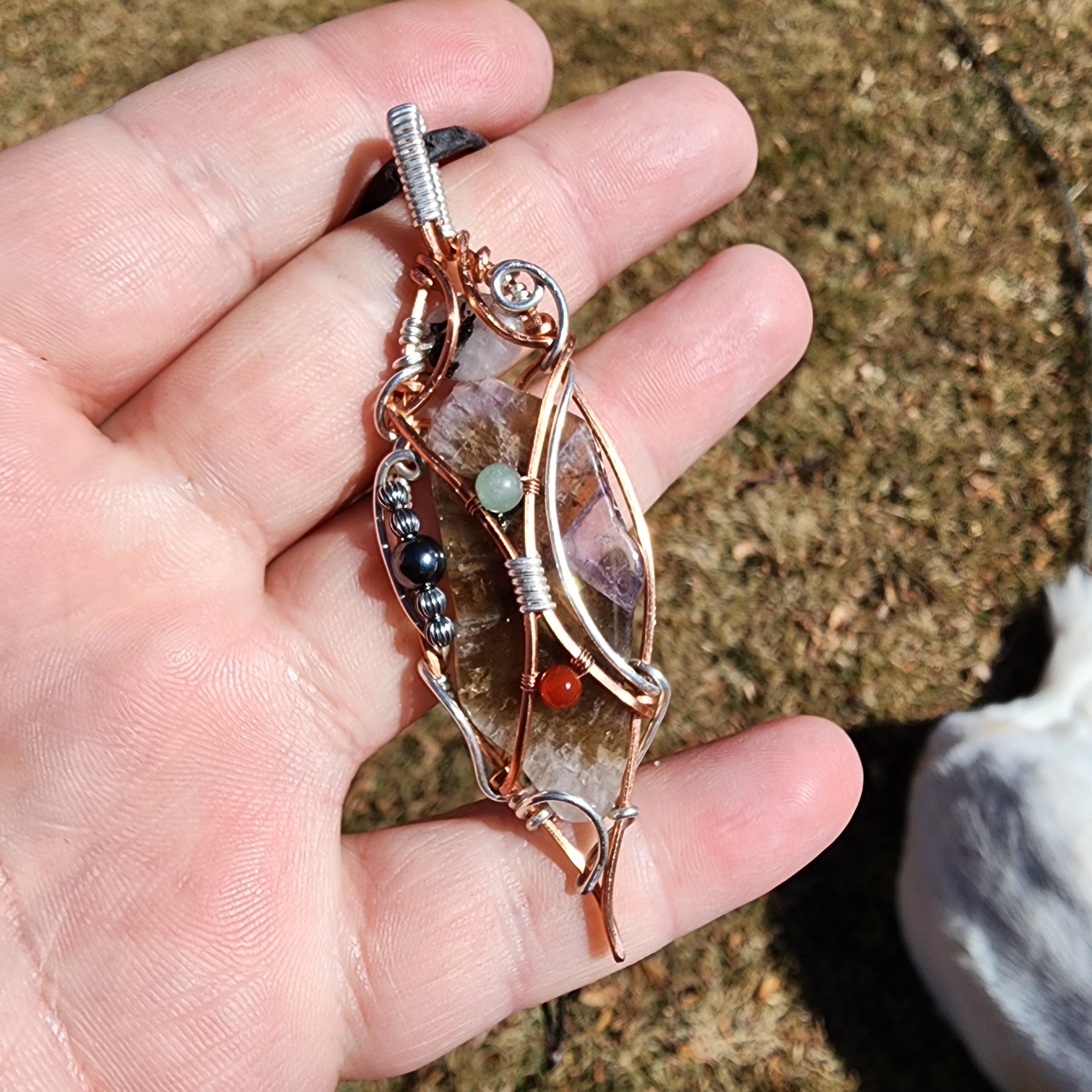 Sacred Seven Amethyst Pendant