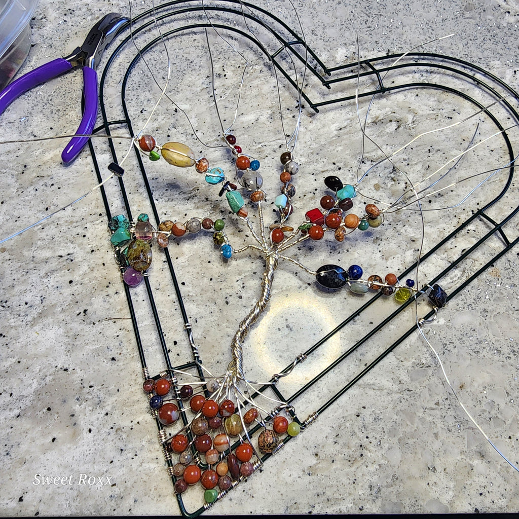 Hanging Heart Tree Charm - House Jewelry