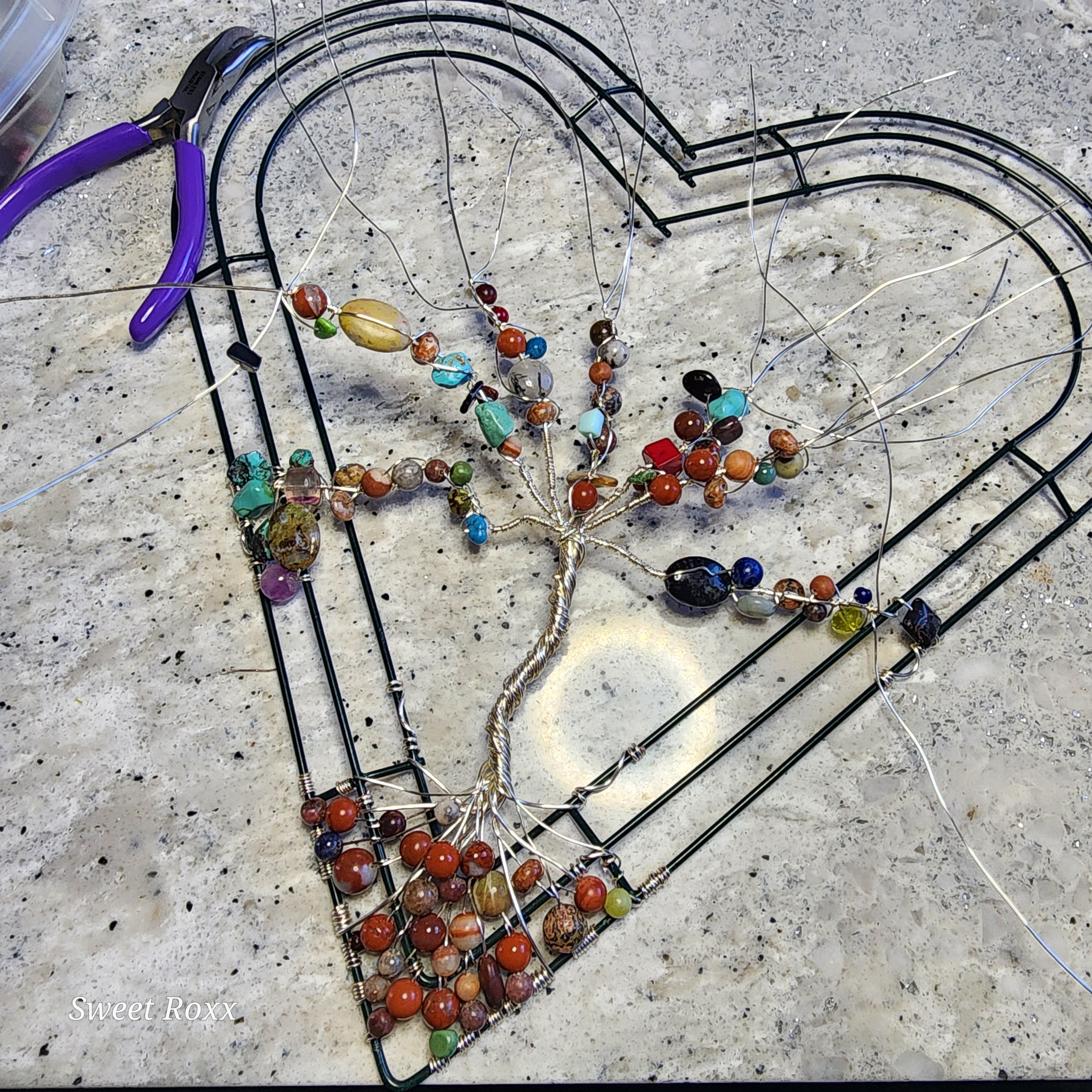 Hanging Heart Tree Charm - House Jewelry