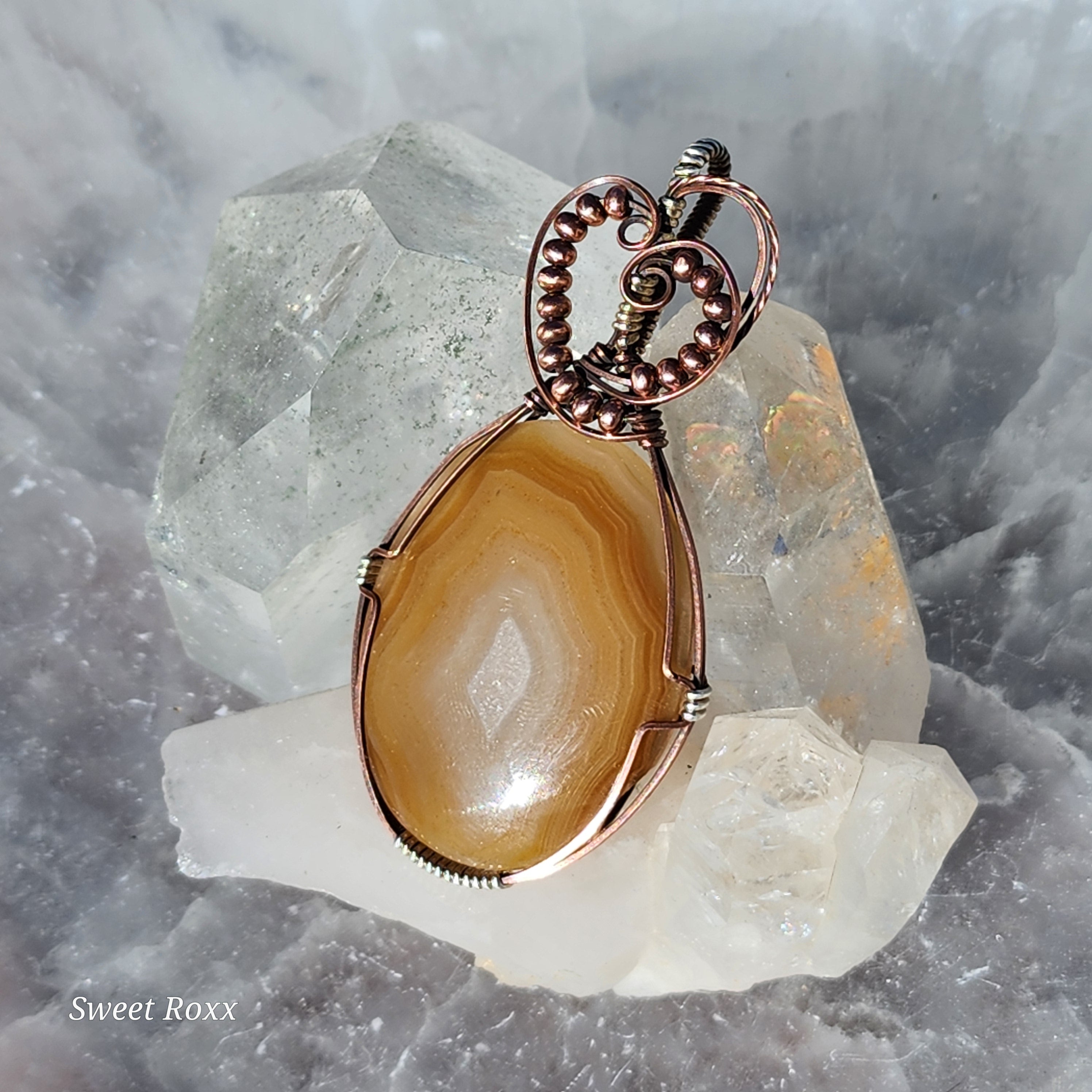Banded Earth Agate Pendant