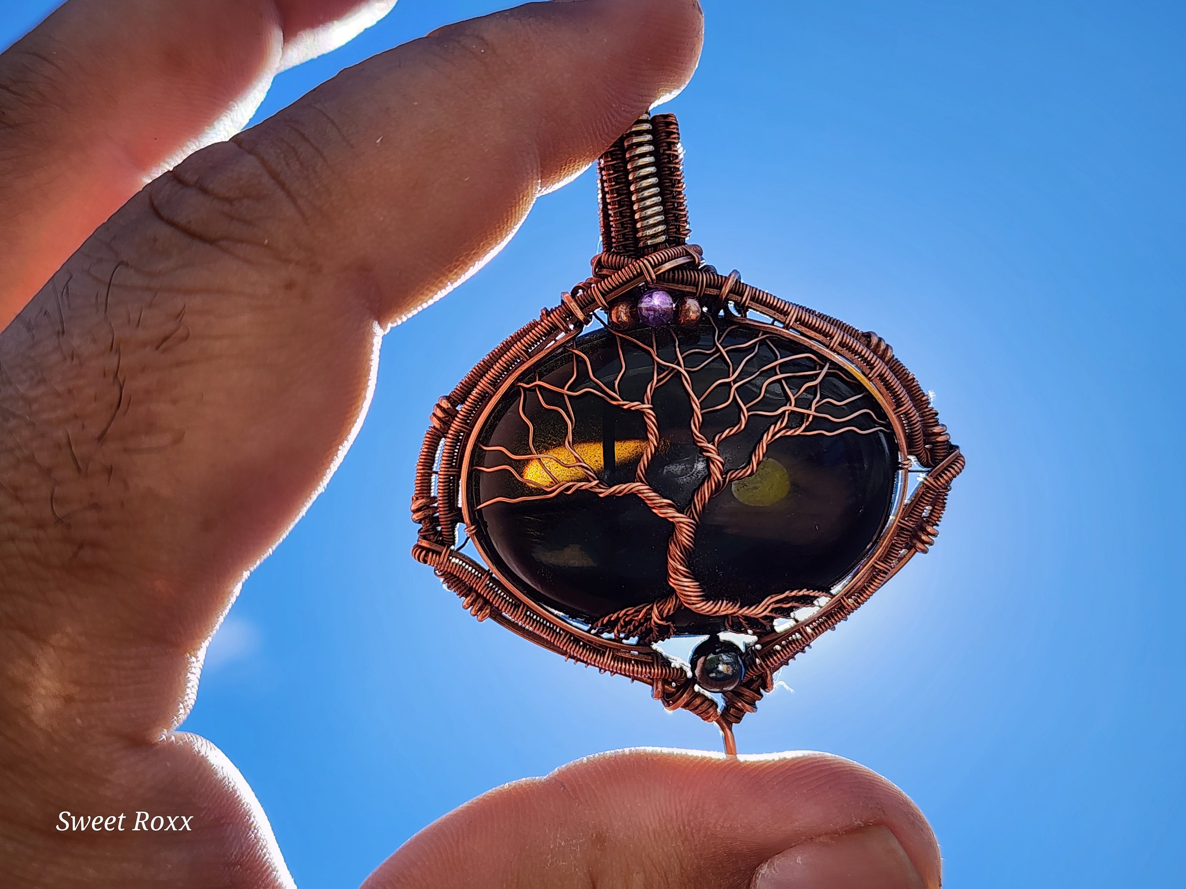 Obsidian Sovereignty Tree Talisman